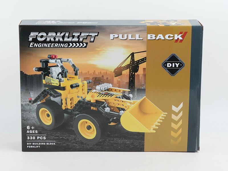 Pull Back Buliding Blocks Car 330pcs