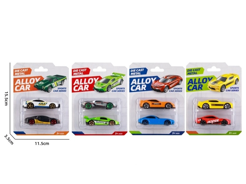 1:64 Sliding Alloy Bike (4 Models Mixed)