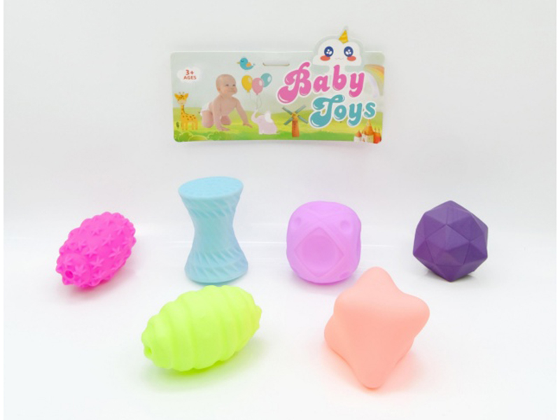 Soft Glue Multi-Texture Grip Ball With Automatic Whistle