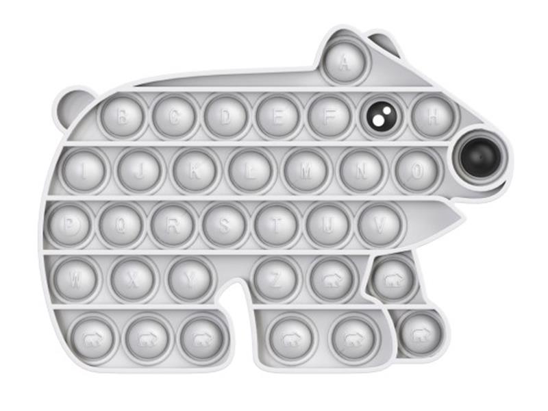 White Bear Pop Decompression Toy