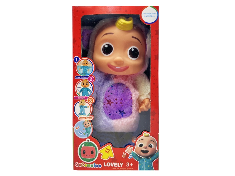 22 Inch B/O Solid Cocomelon JJ Boy Doll(Unicorn)