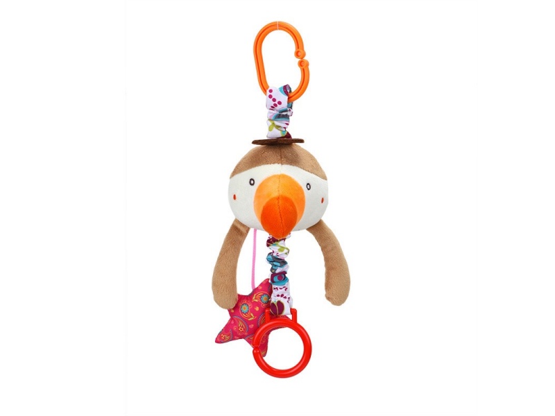 A Little Bird'S Bell And A Plush Baby Pull Ring