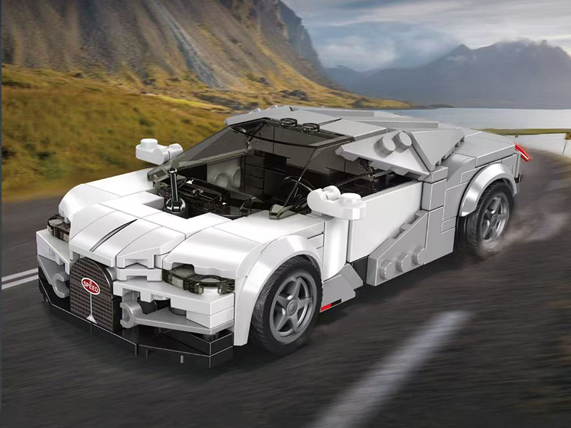 Tourbillon Hybrid Sports Car Model Car Building Blocks 351PCS