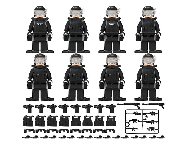 Seal Diving Assault Team Building Blocks Figures Toys