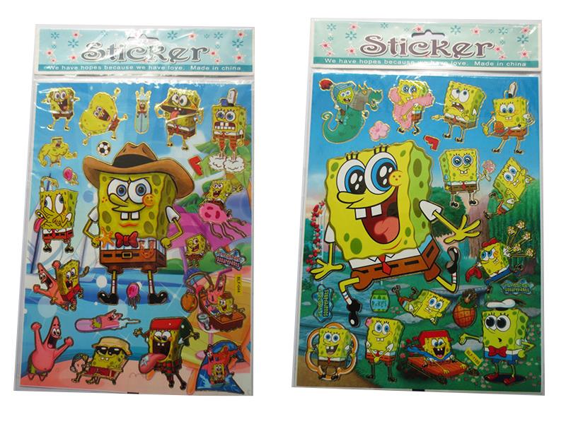 DIY SpongeBob Squarepants Stickers
