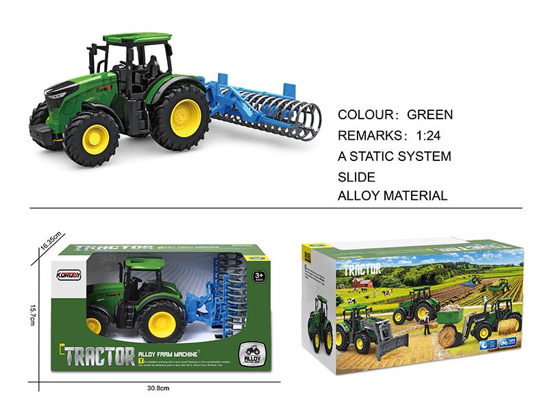 1:24 Alloy Slide Farm Flattening Car