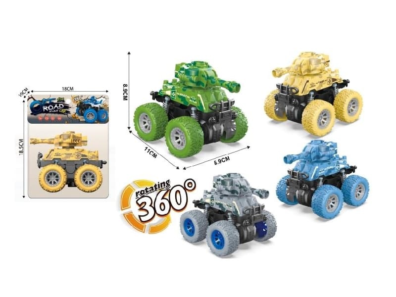 Double Friction/Four-Wheel Drive/Stunt Tank Car