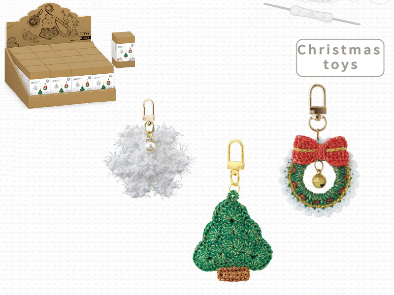 DIY Crochet Christmas Pendants 3pcs(Including Making Tools)16pcs