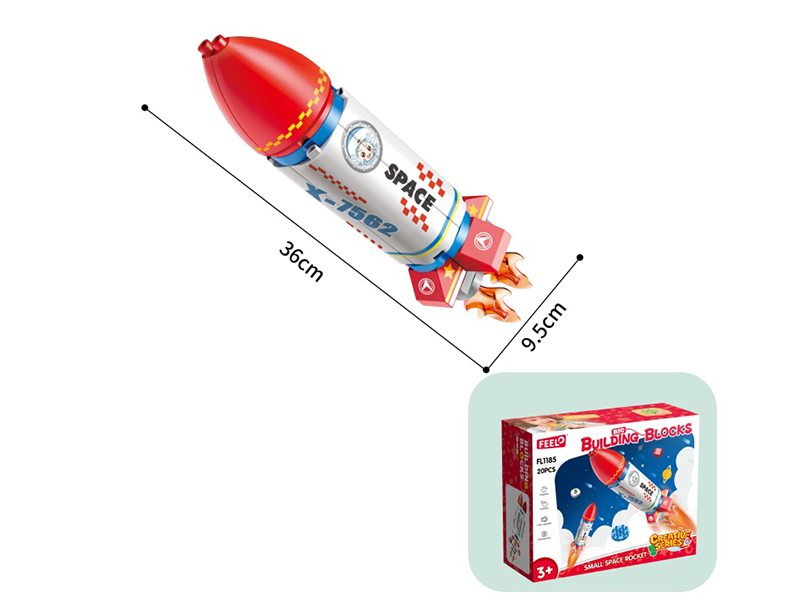 Small Rocket Building Blocks 20pcs