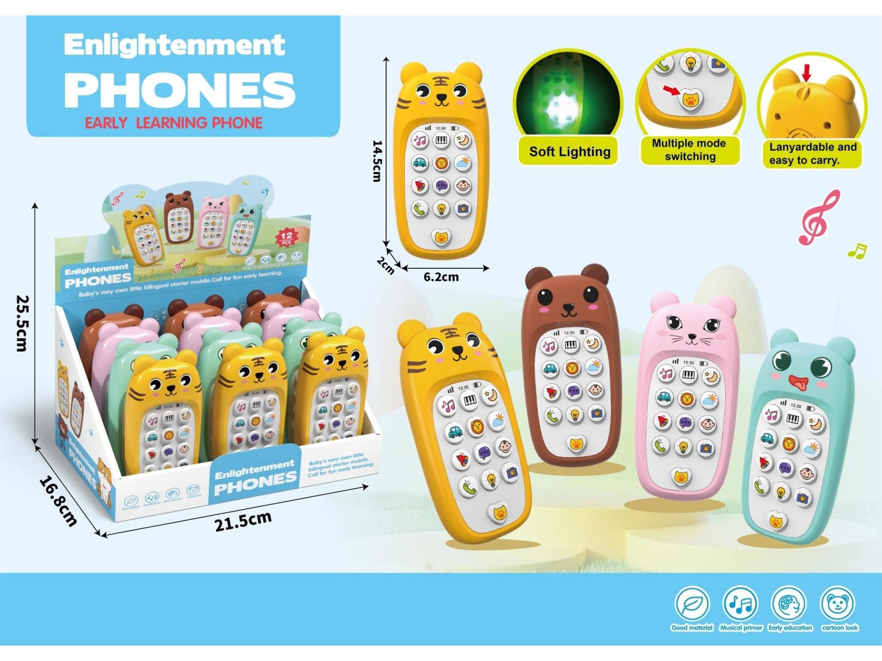 Educational Multi-Functional Music Mobile Phone