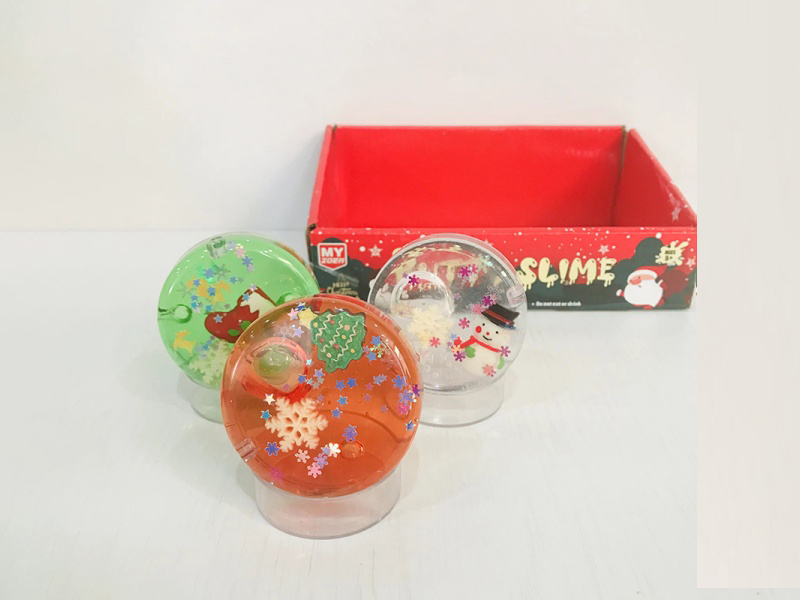 Crystal Mud Slime Christmas Snowflake Putty