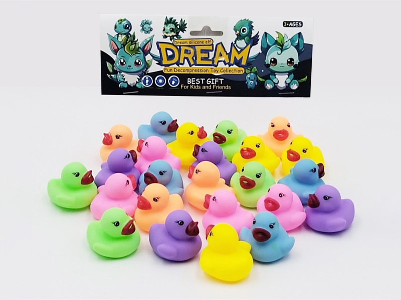 Rubber Animal 24 Little Yellow Duck Pv Card Head Bag