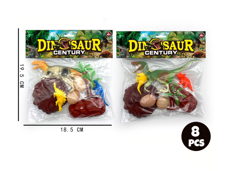 Dinosaur Combination: 8 Pcs