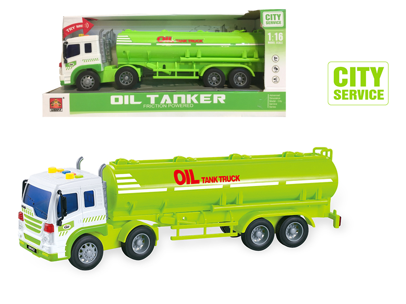 1:16 Friction Oil Tank Truck (Light And Music)