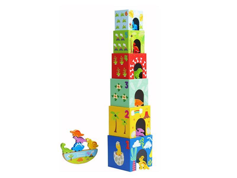 Dinosaur Balance Stacking Toy Box