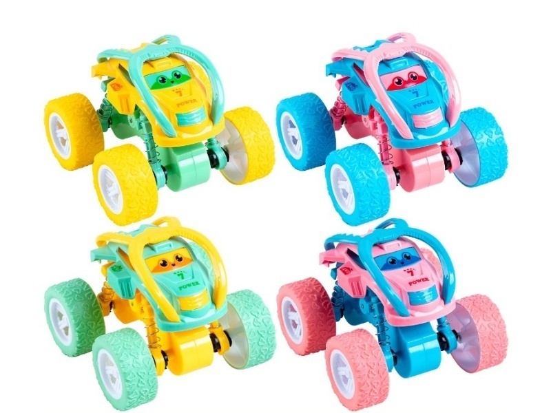Inertial Stunt Four-Wheel Drive Spider Car Macaron