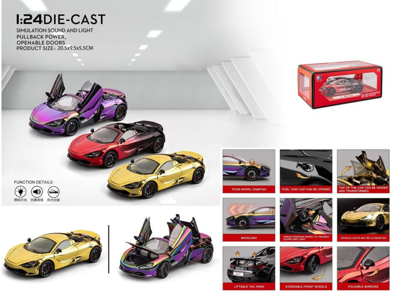 1:24 Mclaren 720S Electroplated Version