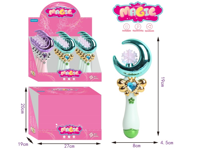 Magic Wand With Light And Music 12PCS