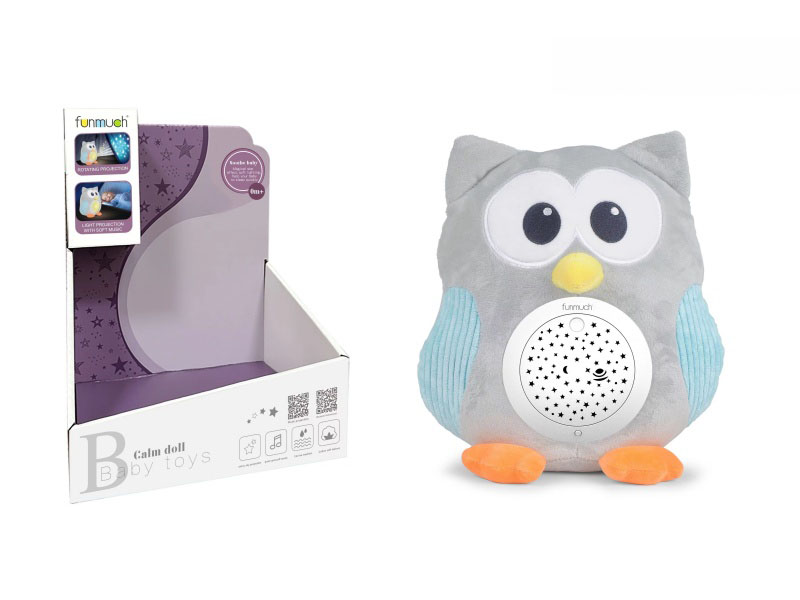 Plush Rotating Projection Sleep Device (Owl)
