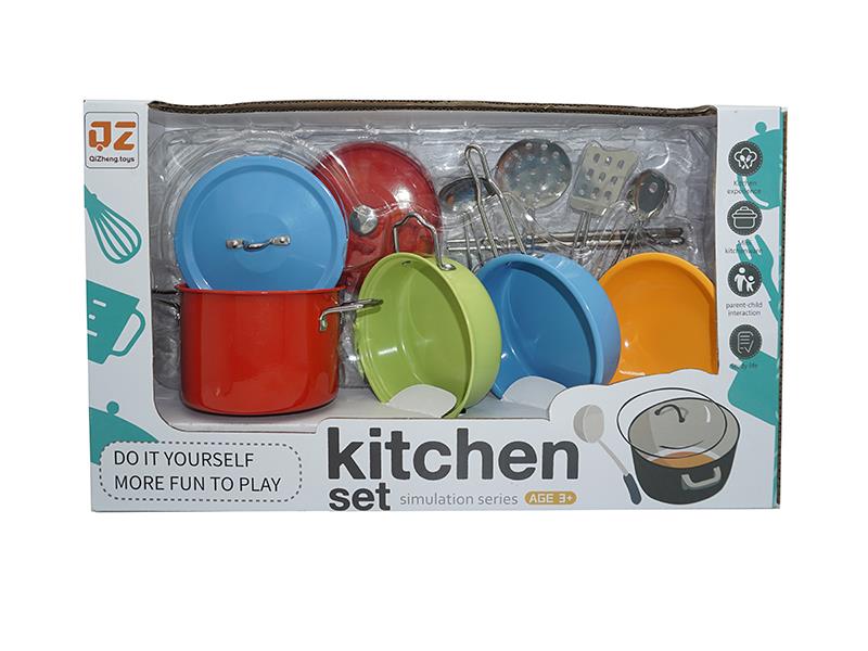 Multicolour Stainless Steel Tableware Toys