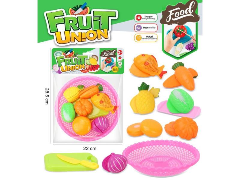 A Round Basket With Vegetables For Fun (Playing House And Intelligence)