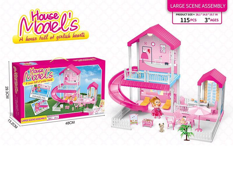 DIY Assembled Villa Toy