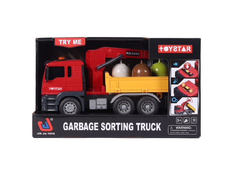 1:14 Inertial Garbage Sorting Vehicle (Sound, Light, Multi-Functional)
