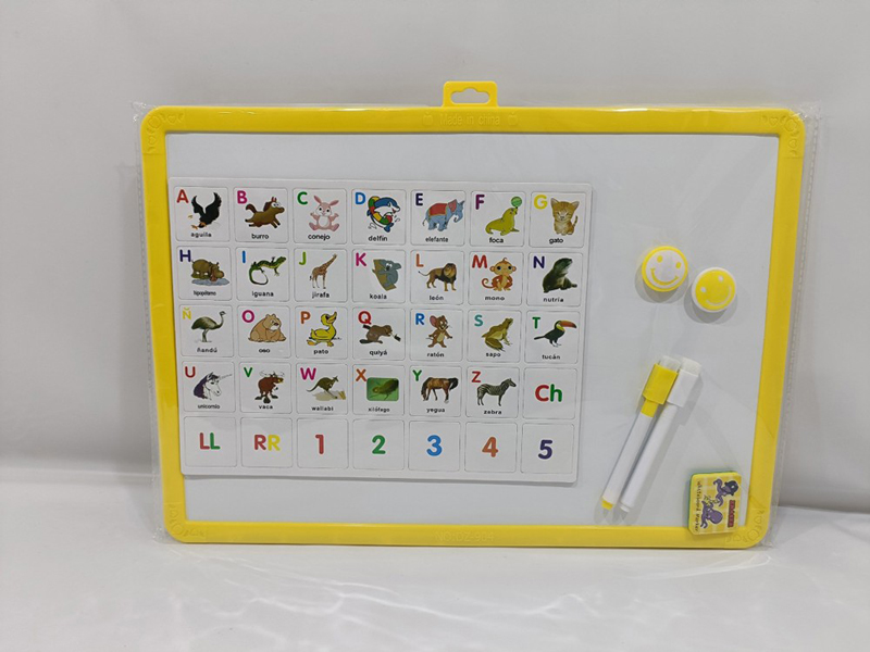 Writing Board With Spanish Alphabet