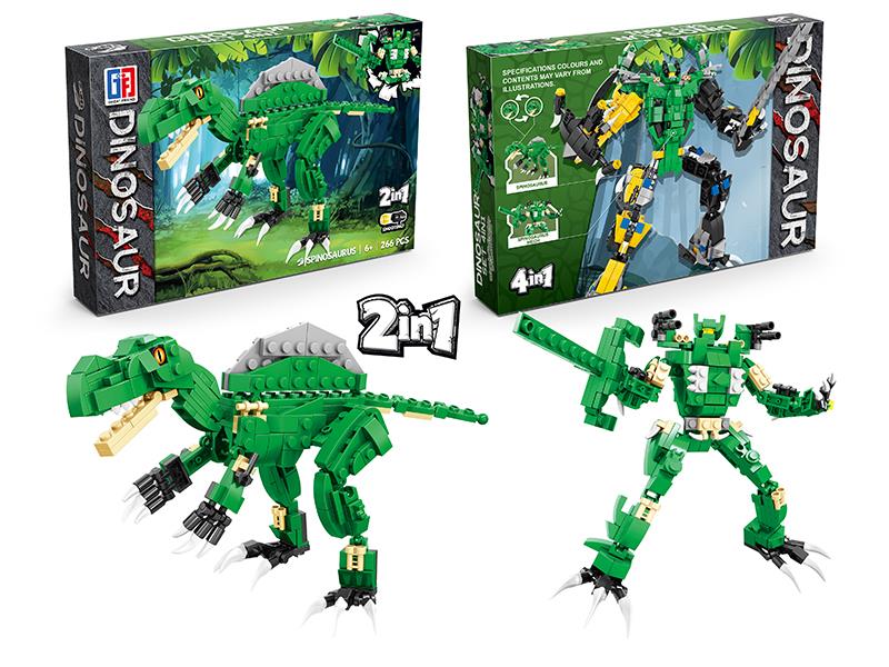 Transformation Spinosaurus Robot Dinosaur Building Blocks(266PCS)