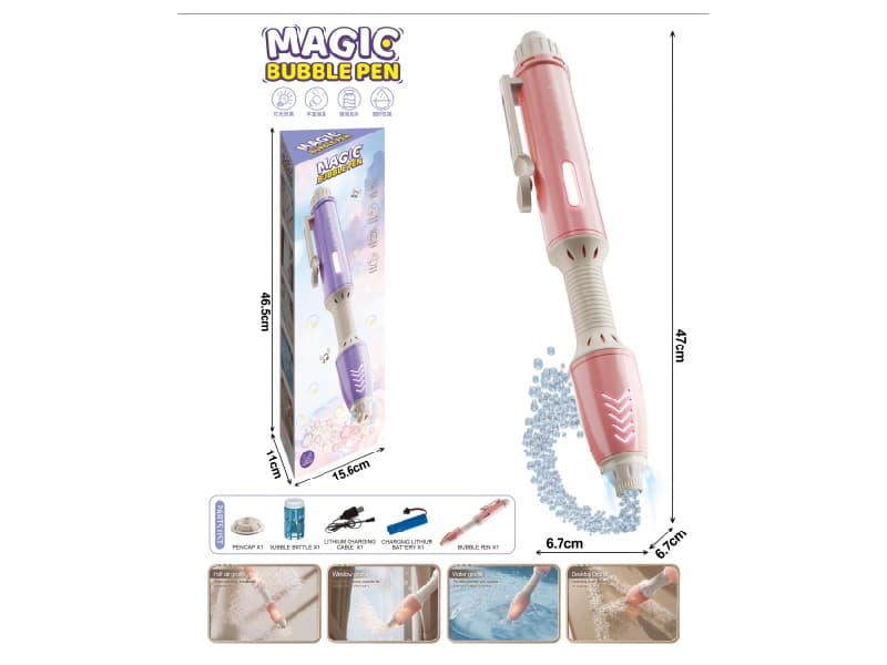 Magic Bubble Pen (1 Bottle Of 50ml Bubble Water)