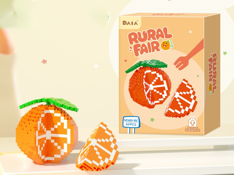 Building Blocks: 647 Pcs Of Oranges