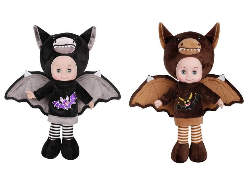 19-Inch Music Evil Bat Doll (Dark Brown, Black And Gray) 2-Color Mixed Pack