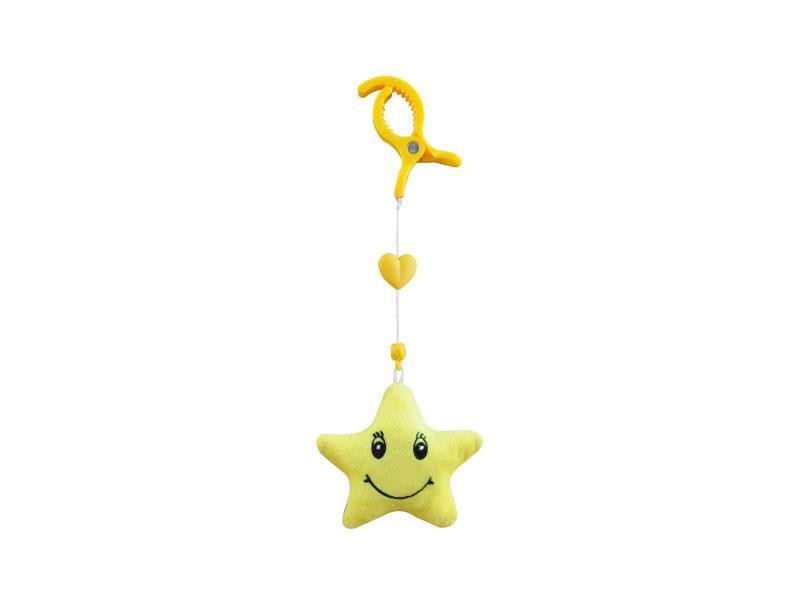 Crocodile Clip Hanger Plush Toy (Star)