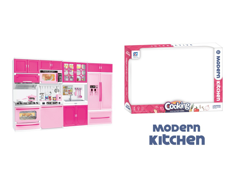 Pink Solid Color Kitchen And Kitchenware Set