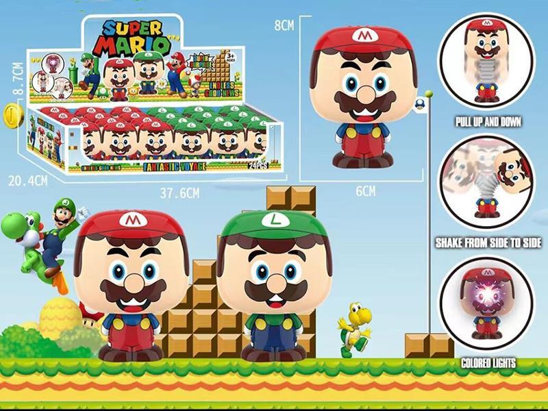 Super Mario POP Telescopic Tubes With Light 24PCS