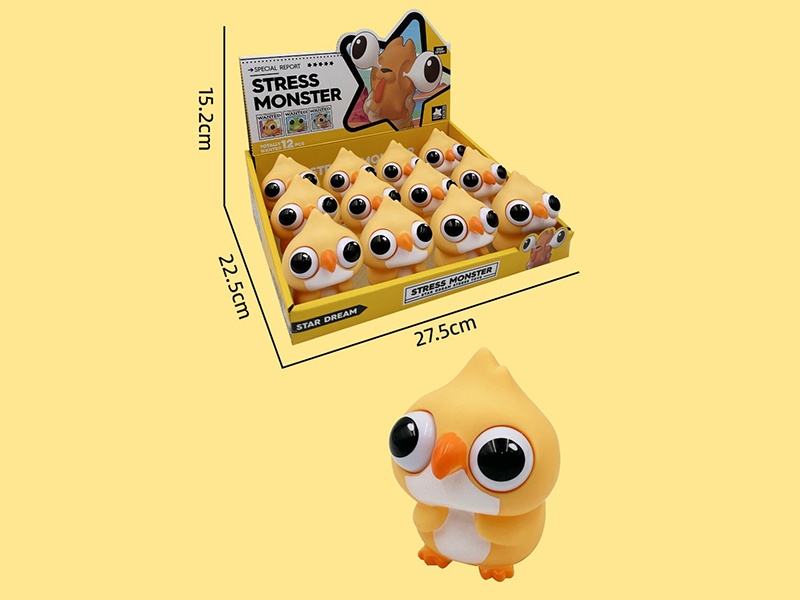 Stress Monster Squeeze Toy - Parrot