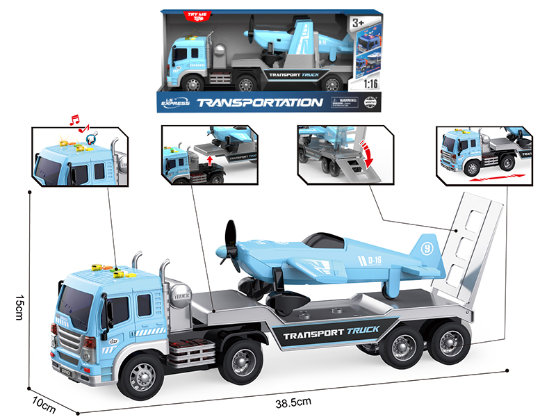1:16 Friction Transport Truck(Sound And Light)