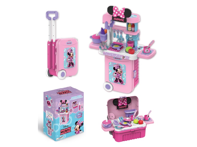 Minnie Series 3-In-1 Kitchen Toy Travel Case