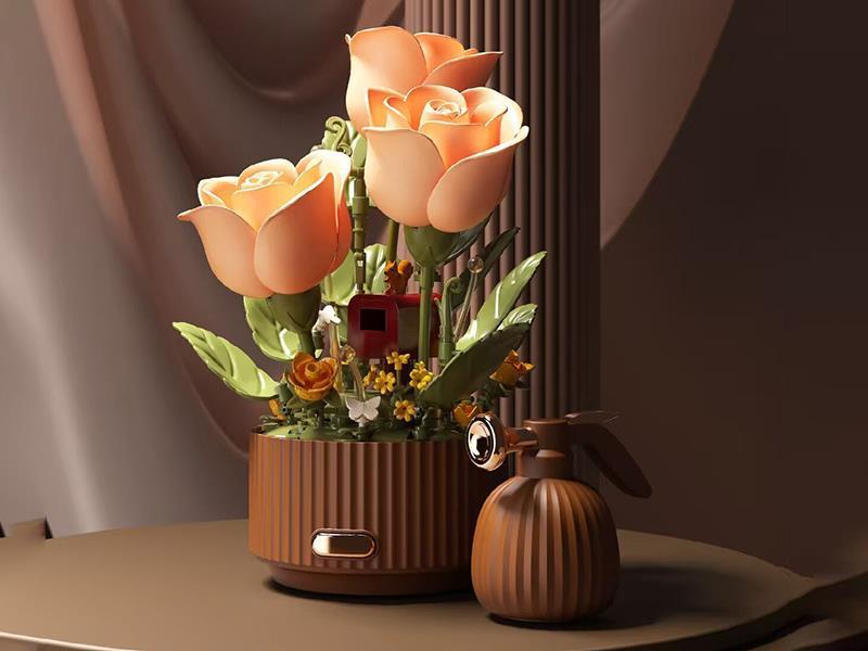 Electric Building Blocks Flowers 255pcs