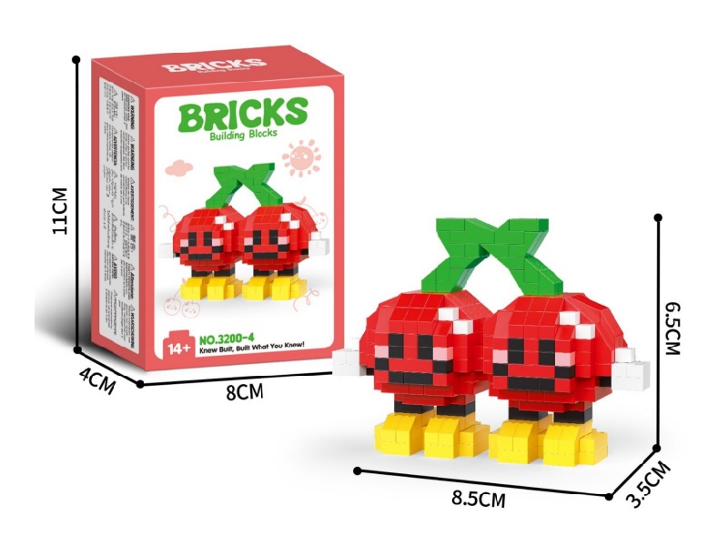 Building Blocks: 367 Pcs Of Cherries
