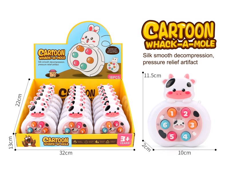 Cow Whack A Mole Game Machine 18PCS