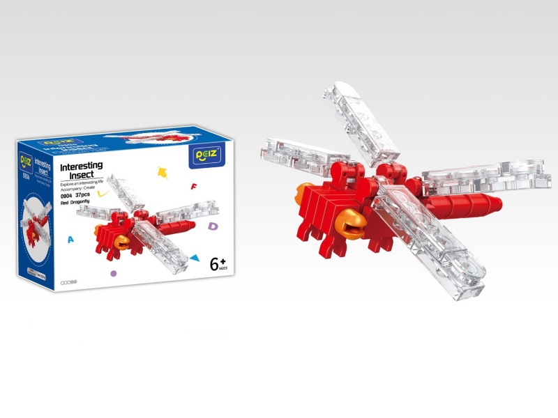 Red Dragonfly Building Blocks 37Pcs