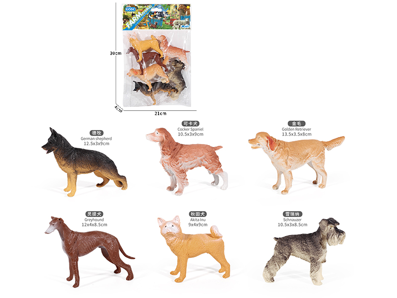 5" Farm Animal Set 6pcs