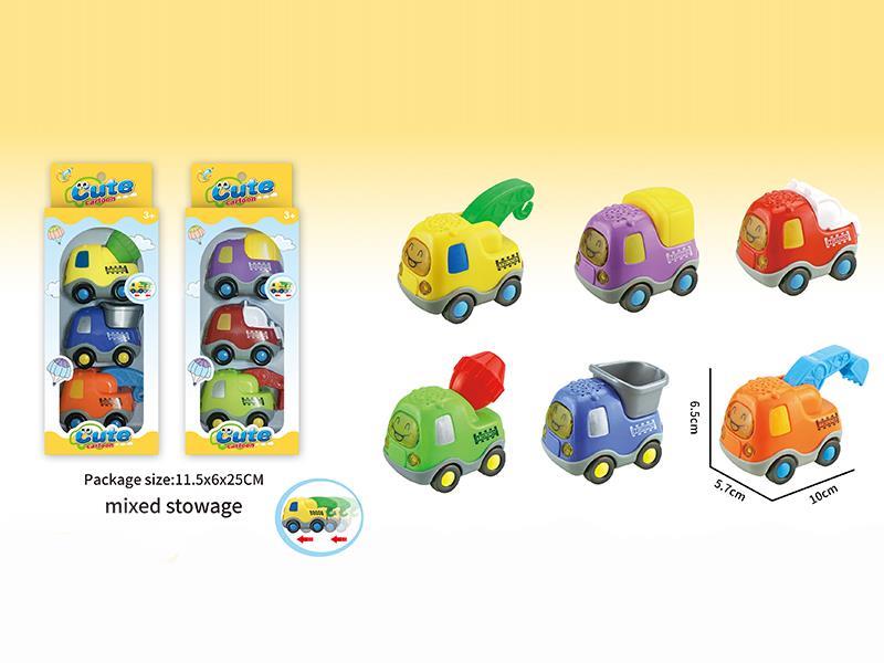 Cartoon Friction Engineering Truck
