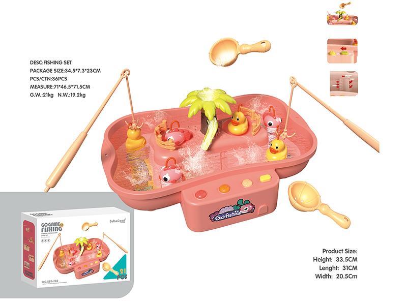 21PCS Rotating Fishing Set