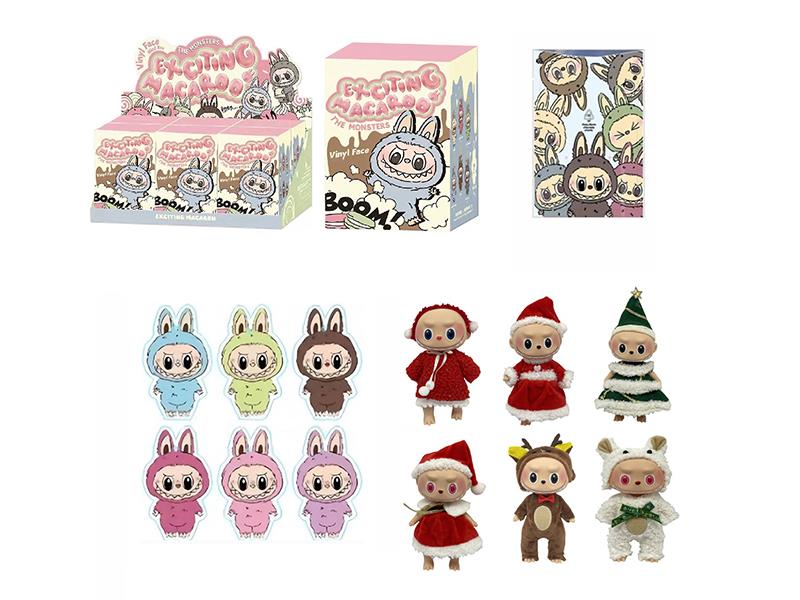 8" Plush Vinyl Labubu Doll With 1 Card(6PCS)