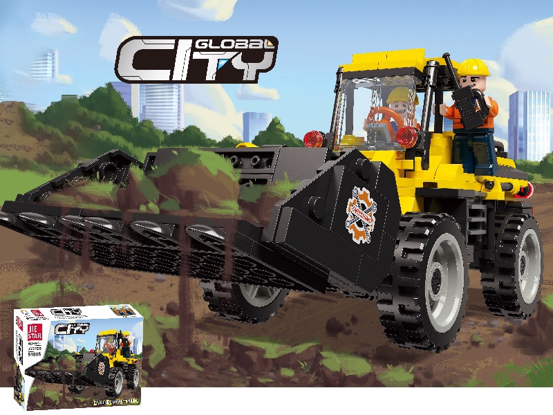 Building Blocks: 355 PCS For Engineering Loading And Unloading Vehicles