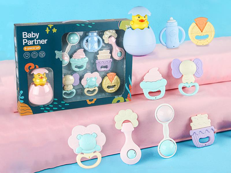 Baby Rattles + Bath Toy(9PCS)