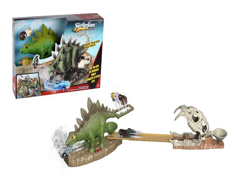 Stegosaurus With  Spray,Light ,Dinosaur IC Launch  Track