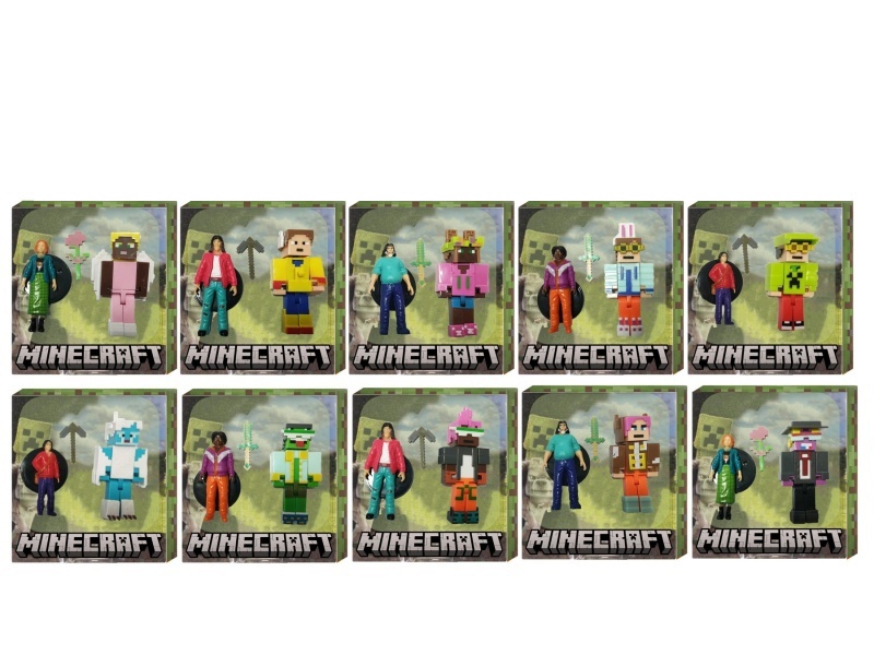 2.5-3 "My World Real Action Figure +2.8" Action Figure 2 Boxed With 10 Models